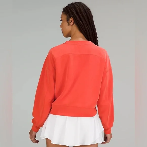 NWT Lululemon Softstreme Perfectly Oversized Cropped Crew - Picture 3 of 6